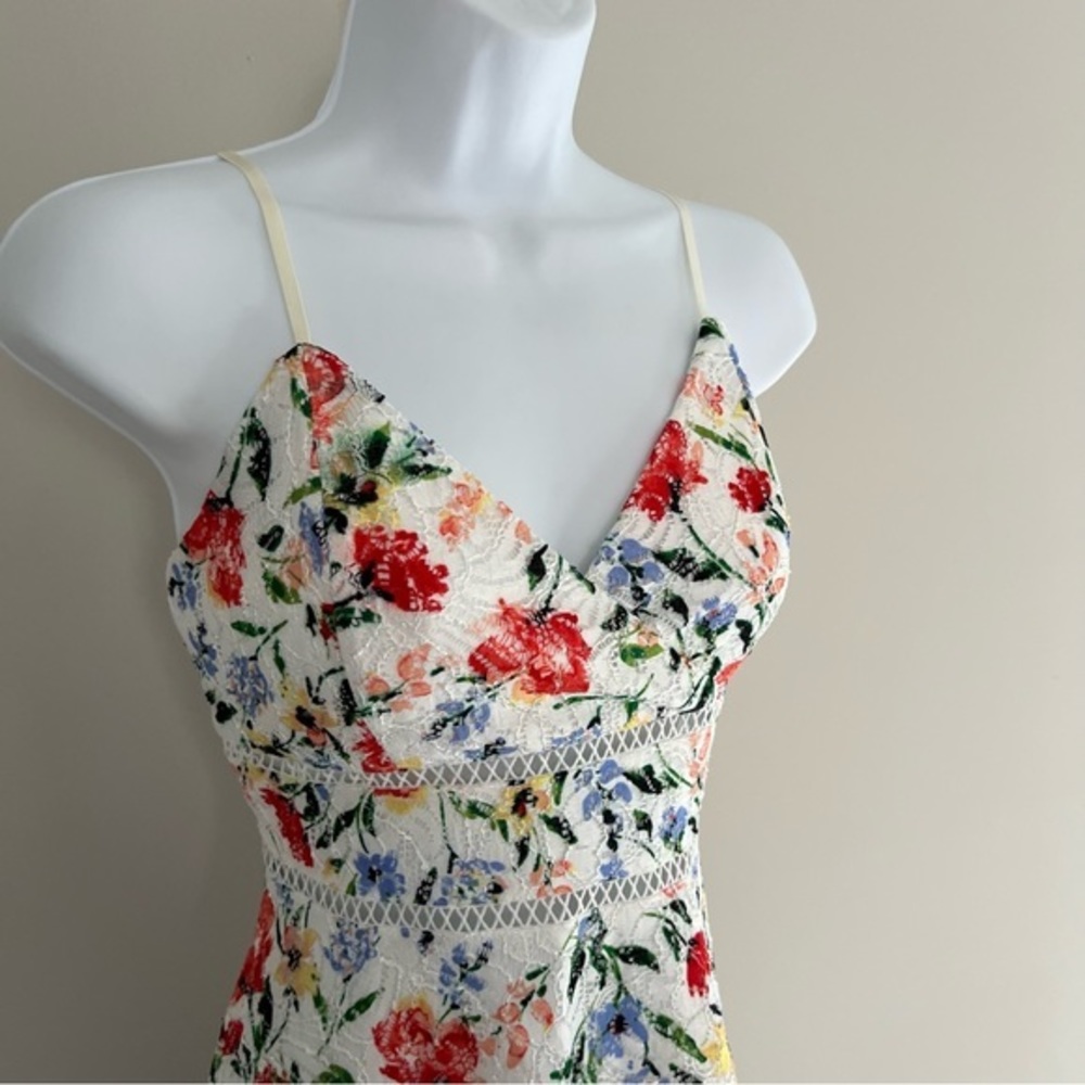 Blue Rain Floral Lace Spring Dress